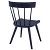 Modway Sutter Modern Farmhouse Wood Dining Chair in Midnight Blue 21 x 21.5 x 32.5 - 4 of 4