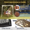 Karl Home | 5ft 3-Personn Brown Outdoor Fir Wood Hanging Porch Swing - 2 of 4