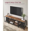 VASAGLE TV Stand Industrial Entertainment Center, Modern TV Console with Open Storage Shelves - 4 of 4