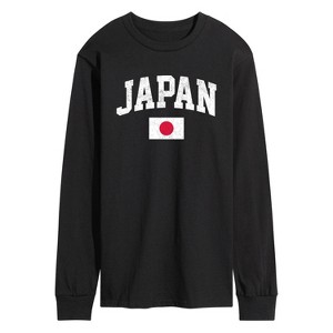 Men's - Instant Message - Japan Flag Long Sleeve Graphic T-Shirt - 1 of 4