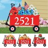 Collections Etc Interchangeable Seasonal Address Wagon Stake - 2 of 4