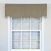 RLF Home 100% Cotton Pin Check Regal  Fully lined Windows Rod Pocket Valance 50" x 17"  Black - 2 of 4