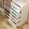 FUFU&GAGA Large-Capacity Modern Clear Makeup Organizer,Tiered Cosmetic Display Storage Cabinet,Multiple Drawers  for Vanity & Dressing Room - 3 of 4