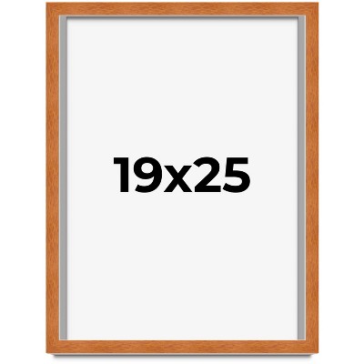 PosterPalooza | Modernist Brown Picture Frame - UV Acrylic, Foam Board Backing, Hanging Hardware
