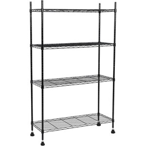 4-Tier Adjustable Storage Shelving Unit - Heavy-Duty Metal Rack for Garage, Workshop, and Home Organization - 1 of 4