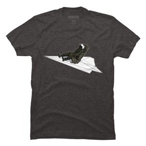 Men's Design By Humans The Paper Plane Pilot By jrtoyman T-Shirt - 1 of 4