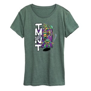 Women's - Teenage Mutant Ninja Turtles - Donatello, Raphael, Leonardo, & Michelangelo Short Sleeve Graphic T-Shirt - 1 of 4