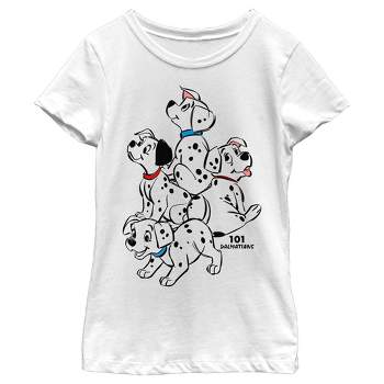 Boy's One Hundred and One Dalmatians Puppy Dalmatian Love T-Shirt - Red - X  Small