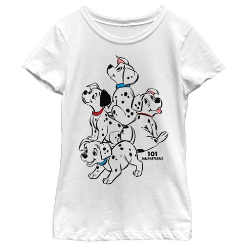 Girl's One Hundred And One Dalmatians Puppy Love T-shirt : Target