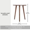 MH London Bond 20" Solid Wood End Table Triangular Top - 4 of 4