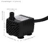 Sunnydaze Indoor/Outdoor Small Fountain or Aquarium Water Pump with 6 Multi-Color LED Ring Light and Transformer - 40 GPH - 12 Volts - 4 of 4