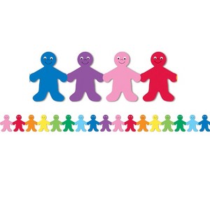 Hygloss Rainbow Kids Mighty Brights Border, 12 Strips/36 Feet (Pack of 6) - 1 of 1