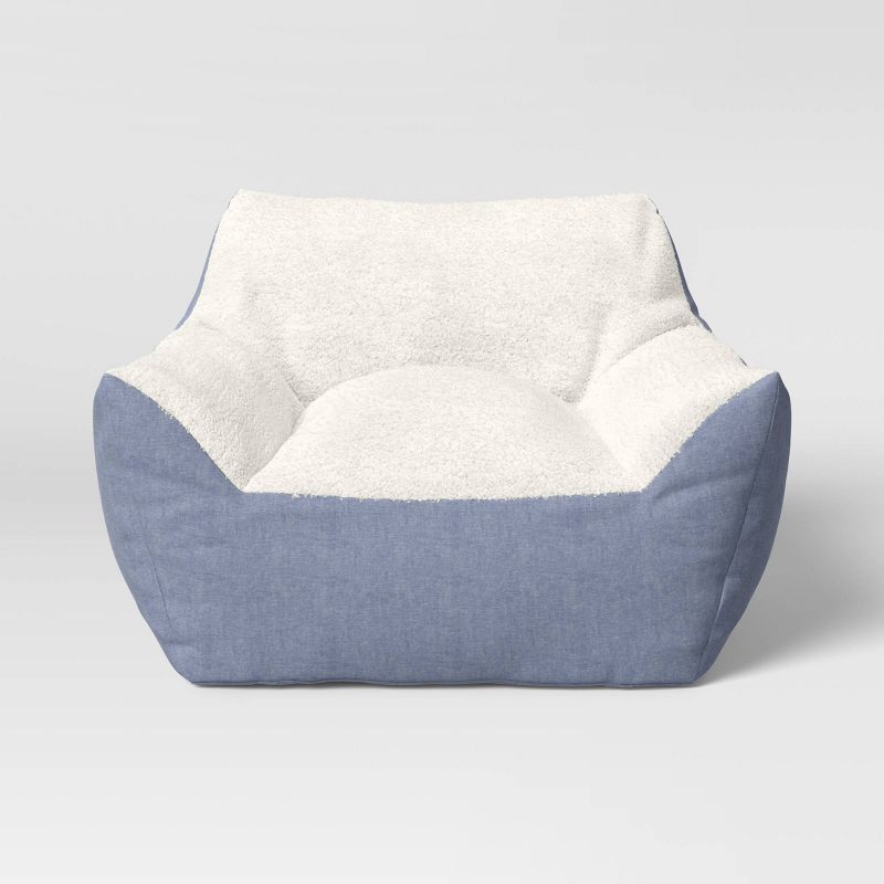 Chambray Kids' Bean Bag Chair - Pillowfort™, 3 of 9