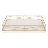 Kate and Laurel Mendel Tray, 12x16.5, White and Gold - 2 of 4