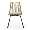 Maliang 2Pcs PE Rattan Chair With 2 Cushions - 3 of 4