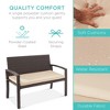 Best Choice Products 2-Person Outdoor Wicker Bench Garden Patio Porch Furniture w/ 700lb Capacity, Cushion - 2 of 4