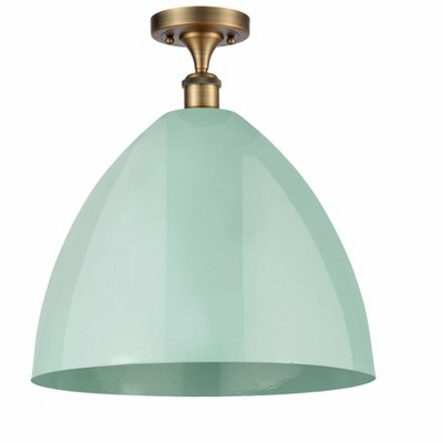 Plymouth Dome - 1 Light Semi-Flush Mount In Industrial Style-18.75 Inches Tall and 16 Inches Wide