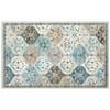 Vintage Trellis Area Rug Traditional Floral Washable Rugs for Living Room Bedroom Low Pile Non-Slip Floor Carpet - 3 of 4