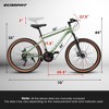 NicBex 27.5" Mountain Bike with Front Suspension for Adults,21-Speed Shifter Lever with Gear Indicator,High Carbon Steel Frame,Disc Brake - 2 of 4