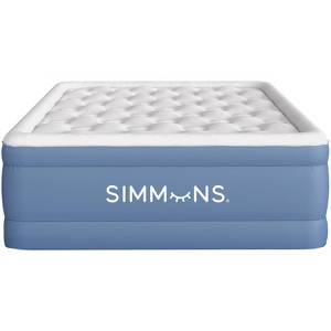 Simmons Rest Aire 17" Comfort Top Anti-Microbial Air Mattress with Built-in Pump - Queen - 1 of 4