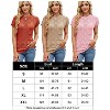 Womens Summer Tops Casual Crewneck Knit Short Sleeve Sweater Loose Fit Lightweight Shirts - 4 of 4