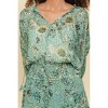 Women's Smocked Bottom Peasant Chiffon Blouse - mystree - 4 of 4