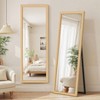 Wall Full Length Mirror Standing Mirror Full Body Large Floor Wall Door Bedroom Bathroom Living Room with Wooden Frame - 2 of 4