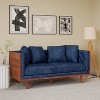 Christopher Knight Home Borah Tufted Loveseat with Accent Pillows - 2 of 4
