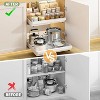 LunaLulinlk 2 Pack Pull Out Cabinet Organizers Expandable, Slide Out Drawers for Kitchen, Bathroom, Pantry, Under Sink Storage, Pull Out. - 3 of 4