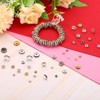 Unique Bargains Rhinestone Small Round Bulk Spacer Beads for Jewelry Making 200 Pcs 0.24" Gold - 4 of 4
