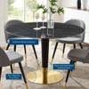 Zinque Round Artificial Marble Dining Table - Modway - 4 of 4