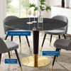 Zinque Round Artificial Marble Dining Table - Modway - image 4 of 4