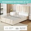 ODK Upholstered Bed Frame with Adjustable Headboard,Platform Bed with 2 Storage Drawers,Wooden Slats Support,No Box Spring Needed,Noise-Free - 4 of 4
