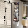 Over The Door Organizer, Door Organizer Shelves Adjustable Basket Metal Hanging Spice Rack Hanging Storage Basket - 3 of 4