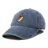 Dalix Hot Dog Embroidered Cap Cotton Baseball Summer Cool Dad Hat Mens - 4 of 4