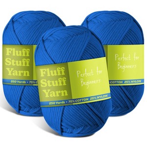 Hearth & Harbor Soft Yarn for Crocheting - Crochet & Knitting Yarn, 250 Yards Amigurumi Yarn, Cotton-Nylon Blend, Worsted Weight Yarn 4 - 1 of 4
