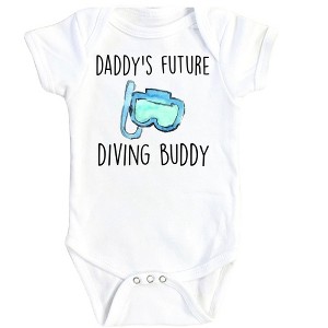 Diving Buddy - Baby Boy Girl Clothes Infant Onesie® Funny Cute Newborn GS1 - 1 of 4
