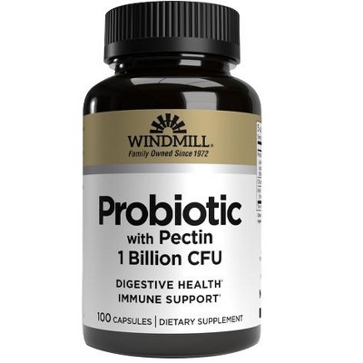 Windmill Acidophilus With Pectin Capsules, 100 Ct