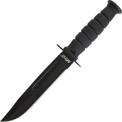MTech USA Tactical Kabai Fixed Blade Bowie Boot Knife, 6" Overall Black MT-632DB