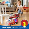 SYNCFUN Fire Truck Toy with LED Projections & Sirens Volume
 and Go Fire Engine Trucks, Boys Girls Firetruck for Kids Birthday - 2 of 4