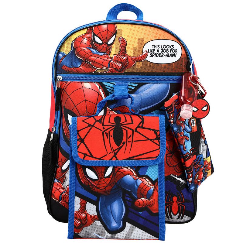 Marvel Spiderman Backpack Accessories 6 Piece Value Set for Boys, 2 of 7