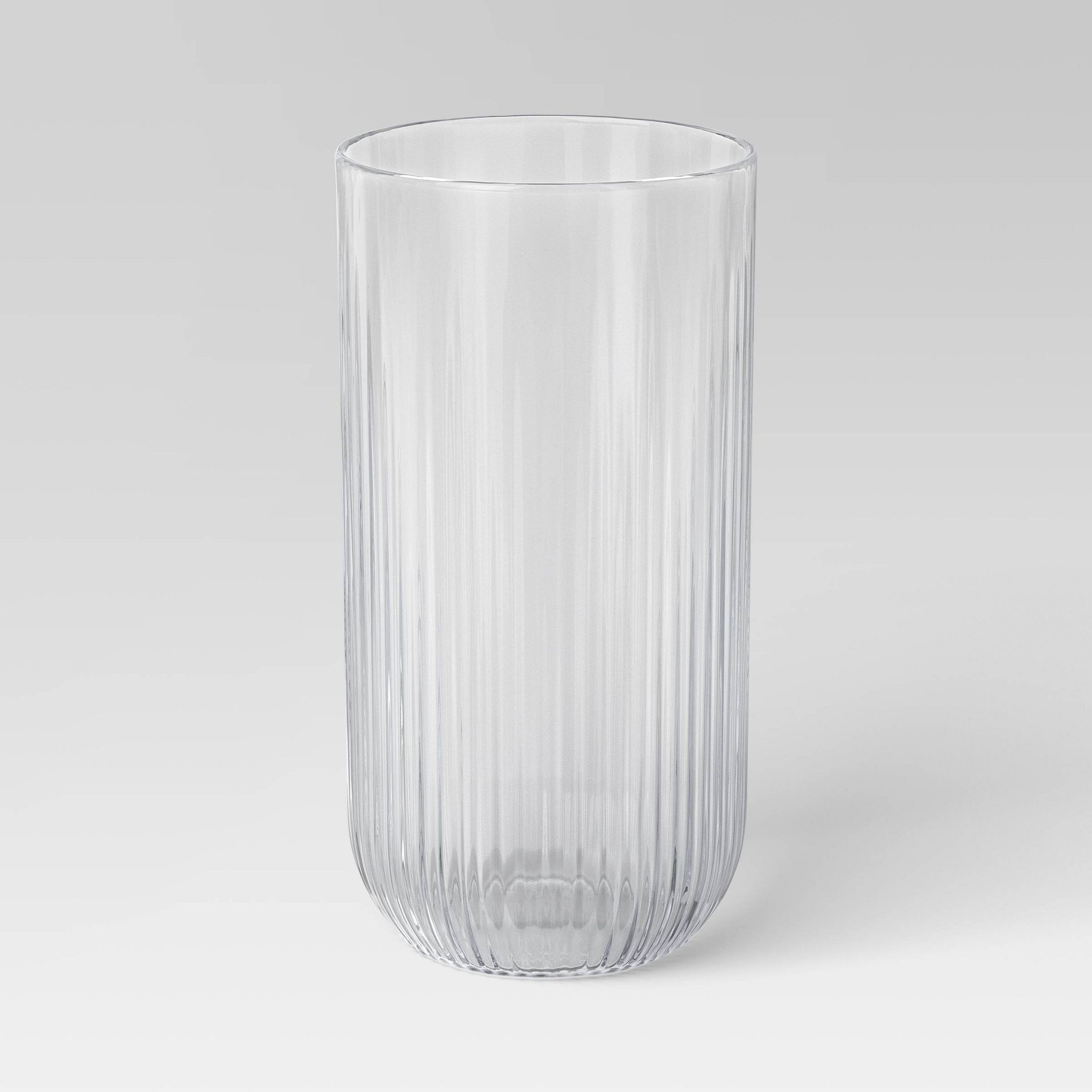 Tall Ribbed Vase Clear - Room Essentials™
