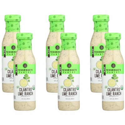 Tessemae's Cilantro Lime Ranch Dressing & Dip - Case of 6/10 oz