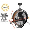 Mule Garage Fan XL, 18" Ceiling Mount Fan with 3 Speed High Velocity Airflow for Shop, Covered Patio, or Home Gym, Matte Black - 3 of 4
