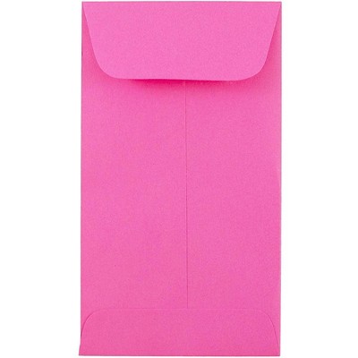 JAM Paper #5.5 Coin Business Colored Envelopes 3.125 x 5.5 Ultra Fuchsia Pink 356730545