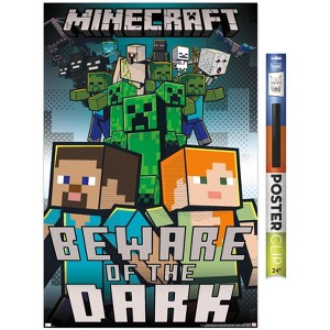 Trends International Minecraft - Beware Of The Dark Unframed Wall Poster Prints - 1 of 4