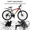 Topteng 24/26/27.5/29" Mountain Bike Spoke Wheel for Adults with Fender - 3 of 4