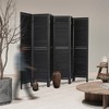 NicBex 67.00" H Room Divider Modern Folding Privacy Screen with Wood Legs for Home & Office - 2 of 4