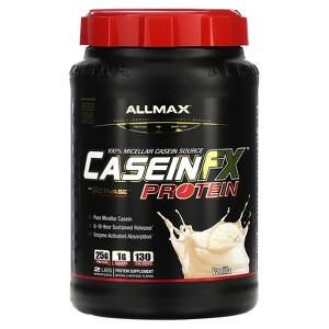 ALLMAX Casein-FX™, 100% Casein Micellar Protein, Vanilla, 2 lbs (907 g) - 1 of 3