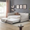 VYNXARIA Cozy Tufted Daybed in Beige: Full - Size Comfort with Twin - Size Trundle for Guests - 2 of 4